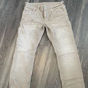 True Religion Grey Corduroy Jeans